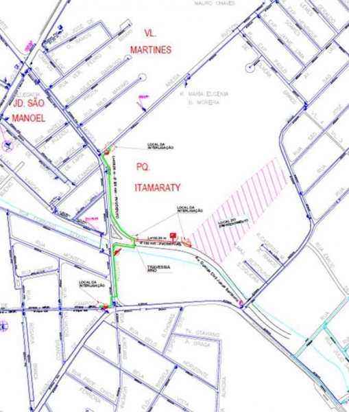 NOVAS OBRAS DE SANEAMENTO SÃO INICIADAS PARA RECEBER NOVO EMPREENDIMENTO NO PARQUE ITAMARATY