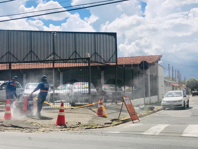 Obras do SAAE no Jd. Paulistano seguem entre Av. Santa Cruz dos Lázaros e Av. São João