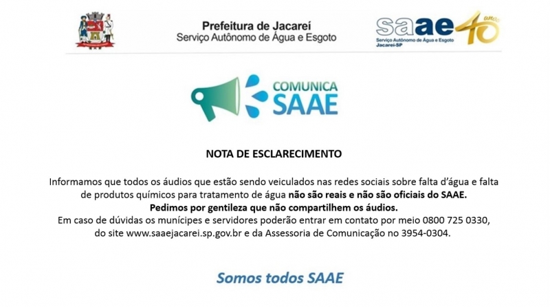 NOTA DE ESCLARECIMENTO 