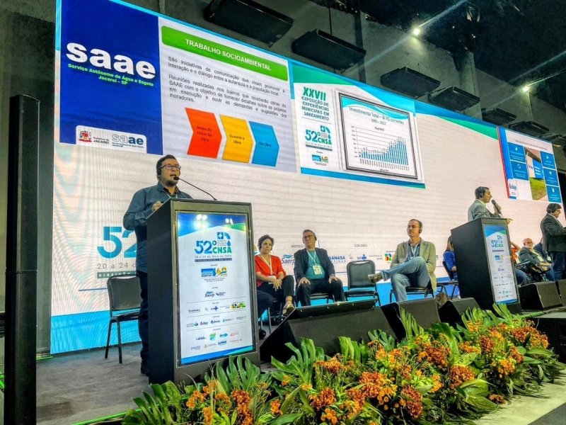 SAAE Jacareí marca presença no 52º Congresso Nacional de Saneamento da ASSEMAE