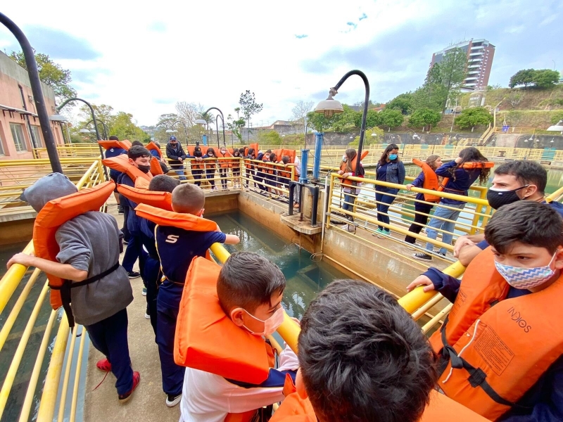 SAAE recebe visita dos alunos do Colégio SEPP na Estação de Tratamento de Água Central