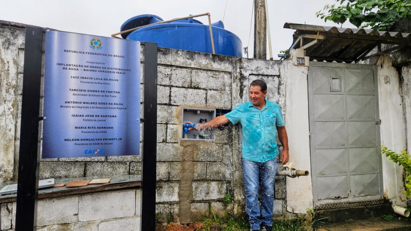 Implantação da rede de água no Veraneio Irajá marca o Dia Mundial da Água