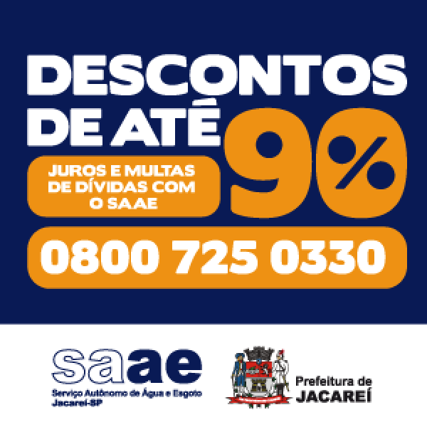 REGULARIZE SEUS DÉBITOS COM O SAAE